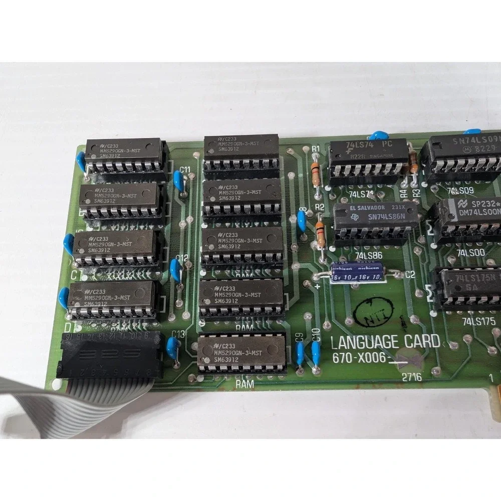Microsoft 16K Language Card 670-X006 RAM Apple II & II Plus 1980 Tested Working